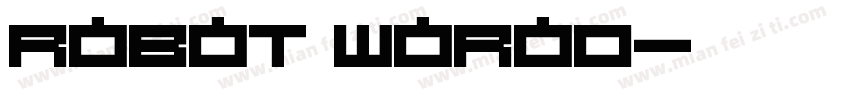 robot worod字体转换